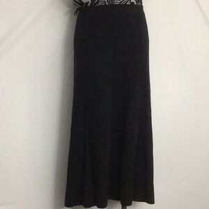 Eileen Fisher Washable Wool Trumpet Skirt Medium Gray